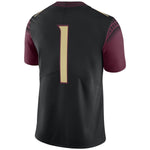 #1 Florida State Seminoles Nike Limited Football Jersey - Black