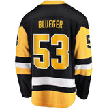 Teddy Blueger Pittsburgh Penguins Fanatics Branded Home Breakaway Player Jersey - Black