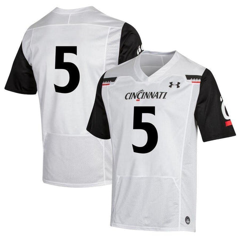 #5 Cincinnati Bearcats Under Armour Replica Football Jersey - White