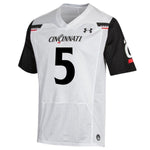 #5 Cincinnati Bearcats Under Armour Replica Football Jersey - White