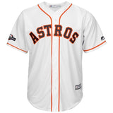 Justin Verlander Houston Astros Majestic 2019 Postseason Official Cool Base Player Jersey - White