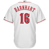 Tucker Barnhart Cincinnati Reds Majestic Home Cool Base Player Jersey - White