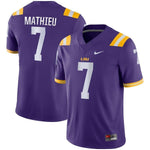 Tyrann Mathieu LSU Tigers Nike Game Jersey - Purple