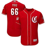 Yasiel Puig Cincinnati Reds Majestic 2019 Spring Training Flex Base Player Jersey - Scarlet