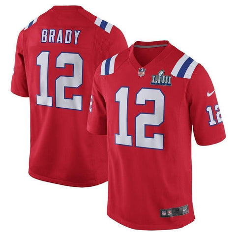 Tom Brady New England Patriots Nike Super Bowl LIII Bound Game Jersey - Red