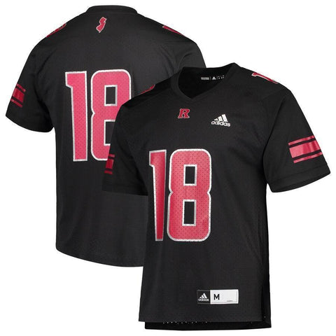 #18 Rutgers Scarlet Knights adidas Special Game Premier Jersey - Black