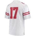 #17 Wisconsin Badgers Under Armour Replica Football Jersey - White