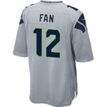 12s Seattle Seahawks Nike Alternate Game Jersey - Gray