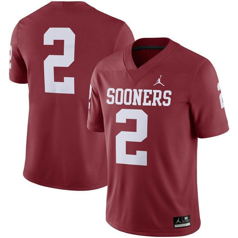 #2 Oklahoma Sooners Jordan Brand Game Jersey - Crimson