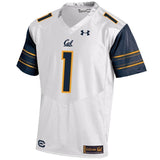 #1 Cal Bears Under Armour Replica Football Jersey - White