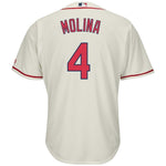 Yadier Molina St. Louis Cardinals Majestic Cool Base Player Jersey - Cream