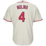 Yadier Molina St. Louis Cardinals Majestic Cool Base Player Jersey - Cream