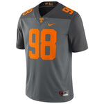 #98 Tennessee Volunteers Nike Limited Football Jersey - Gray