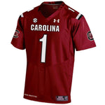 #1 South Carolina Gamecocks Under Armour Team Replica Football Jersey - Garnet