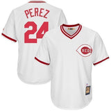 Tony Perez Cincinnati Reds Majestic Cooperstown Collection Cool Base Player Jersey – White