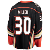 Ryan Miller Anaheim Ducks Fanatics Branded Breakaway Player Jersey - Black