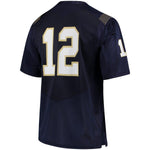 #12 Navy Midshipmen Under Armour Replica Football Jersey - Navy