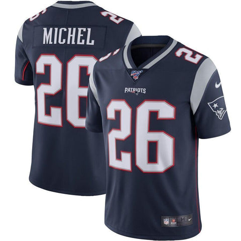 Sony Michel New England Patriots Nike NFL 100 Vapor Limited Jersey - Navy