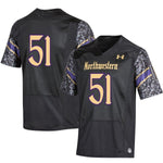 #51 Northwestern Wildcats Under Armour College Football 150th Anniversary Replica Jersey - Black