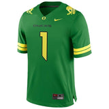 #1 Oregon Ducks Nike Football Game Jersey - Apple Green