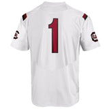 #1 South Carolina Gamecocks Under Armour Replica Football Jersey - White