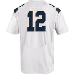 #12 Navy Midshipmen Under Armour Replica Football Jersey - White