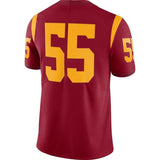 #55 USC Trojans Nike Limited Jersey - Cardinal