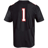 #1 Texas Tech Red Raiders Under Armour Premier Football Jersey - Black