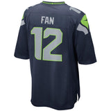 12s Seattle Seahawks Nike Alternate Game Jersey - College Navy