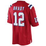 Tom Brady New England Patriots Nike Alternate Limited Jersey - Red