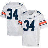 #34 Auburn Tigers Under Armour Replica Football Jersey - White