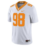 #98 Tennessee Volunteers Nike Limited Football Jersey - White