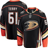 Troy Terry Anaheim Ducks Fanatics Branded Breakaway Player Jersey - Black