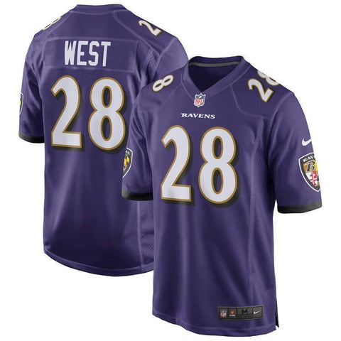 Terrance West Baltimore Ravens Nike Game Jersey - Purple