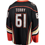 Troy Terry Anaheim Ducks Fanatics Branded Breakaway Player Jersey - Black