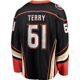 Troy Terry Anaheim Ducks Fanatics Branded Breakaway Player Jersey - Black