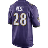 Terrance West Baltimore Ravens Nike Game Jersey - Purple