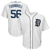 Spencer Turnbull Detroit Tigers Majestic Official Cool Base Player Jersey - White