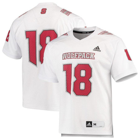 #18 NC State Wolfpack adidas Special Game Premier Jersey - White