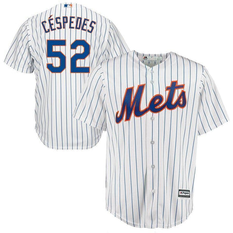 Yoenis Cespedes New York Mets Majestic Official Cool Base Player Jersey - White/Royal