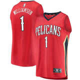 Zion Williamson New Orleans Pelicans Fanatics Branded 2019 NBA Draft First Round Pick Fast Break Jersey Red - Statement Edition