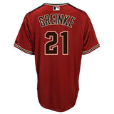 Zack Greinke Arizona Diamondbacks Majestic Official Cool Base Player Jersey - Sedona Red/Black