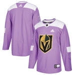 Vegas Golden Knights adidas 2018 Hockey Fights Cancer Blank Practice Jersey - Purple