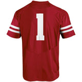 #1 Wisconsin Badgers Under Armour Team Football Jersey - Red