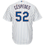 Yoenis Cespedes New York Mets Majestic Official Cool Base Player Jersey - White/Royal