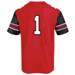 #1 Utah Utes Under Armour Premier Football Jersey - Red