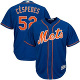 Yoenis Cespedes New York Mets Majestic Official Cool Base Player Jersey - White/Royal