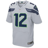 12s Seattle Seahawks Nike Elite Jersey - Gray