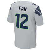 12s Seattle Seahawks Nike Elite Jersey - Gray