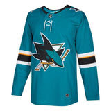 San Jose Sharks adidas Home Blank Jersey - Teal